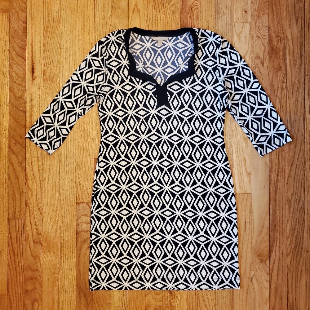 Banana Republic Navy Blue & White Dress size S